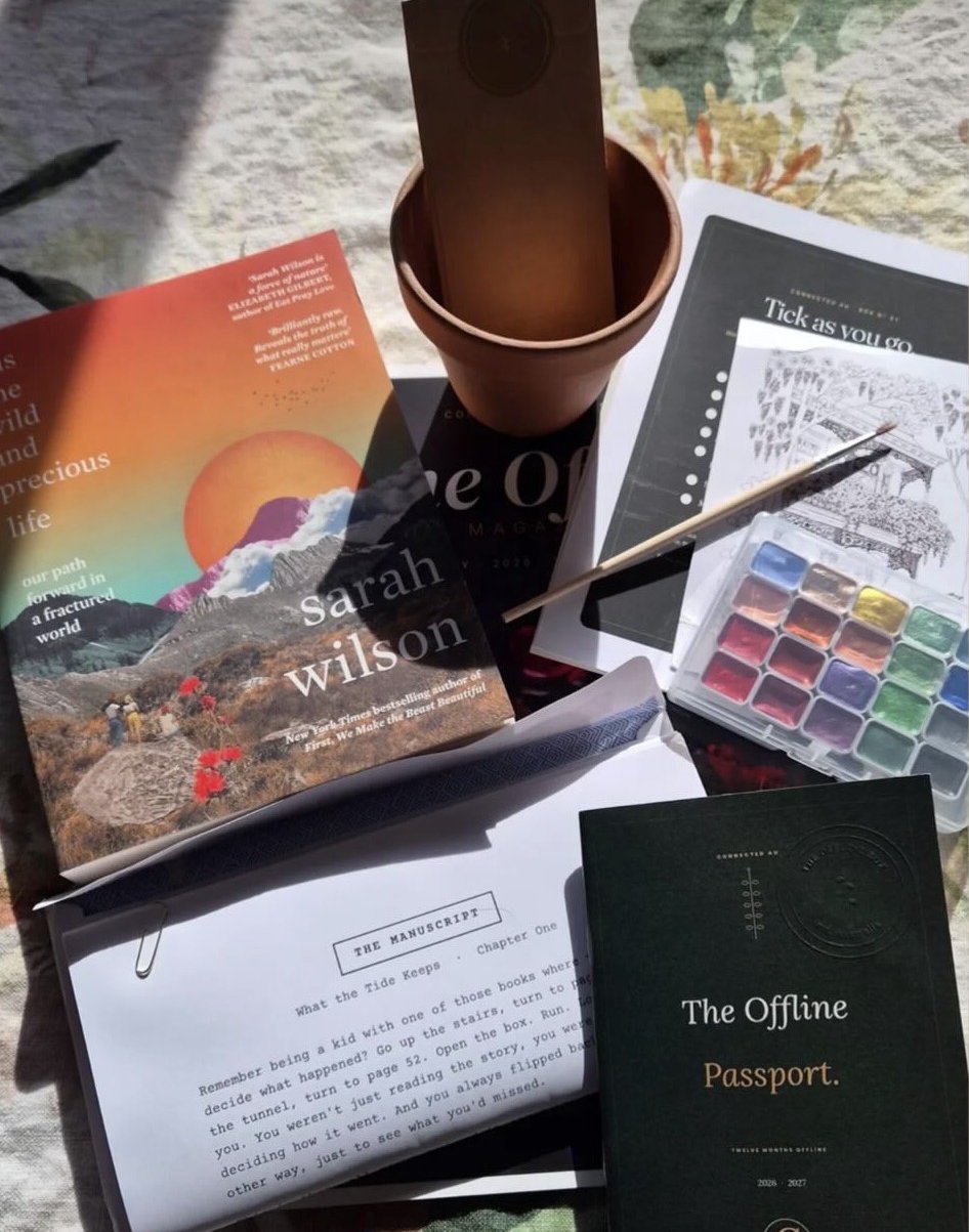 A member's box opened at home, full of treasures