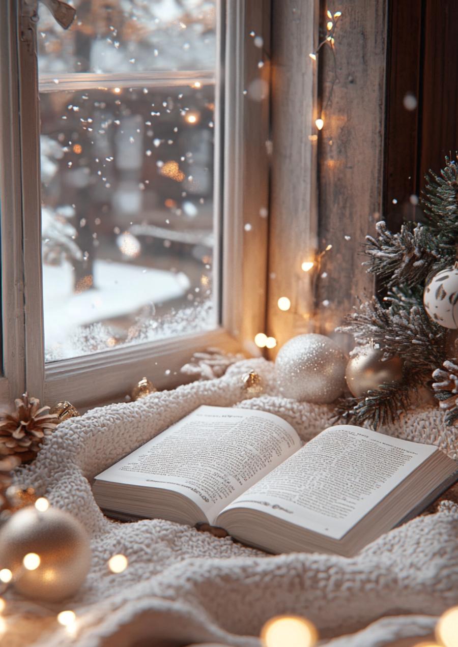 A book by the window